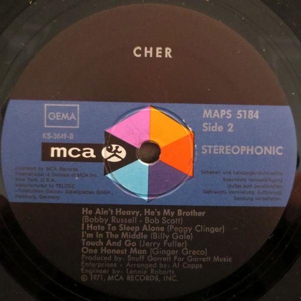 Chér - Cher | MCA Records (MAPS 5184) - 4