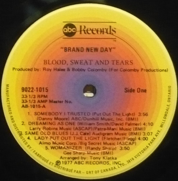 Blood, Sweat And Tears - Brand New Day | ABC Records (9022-1015) - 3