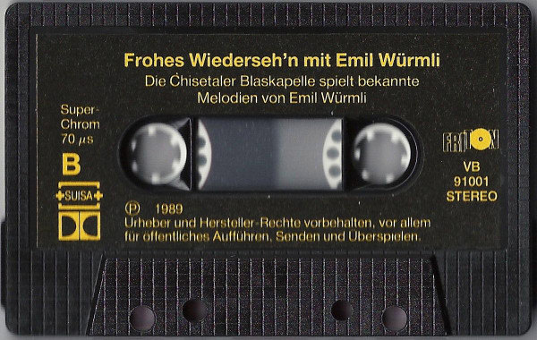 baixar álbum Emil Würmli, Die Chisetaler Blaskapelle - Frohes Wiedersehn Mit Emil Würmli