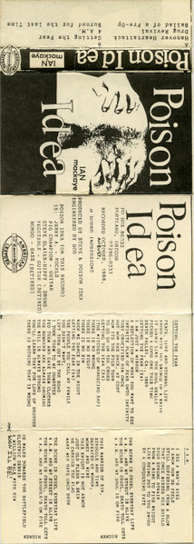 Poison Idea – Ian Mackaye (1988, Cassette) - Discogs