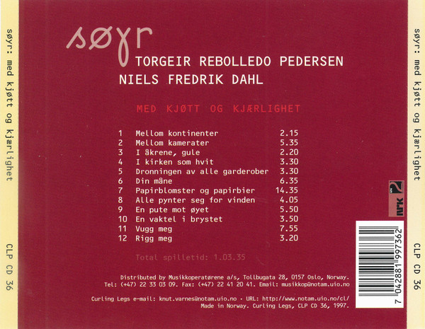 Album herunterladen Søyr, Torgeir Rebolledo Pedersen, Niels Fredrik Dahl - Med Kjøtt Og Kjærlighet