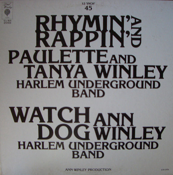 Paulette And Tanya Winley / Ann Winley – Rhymin' And Rappin 