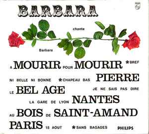 Barbara (5) - Barbara Chante Barbara album cover