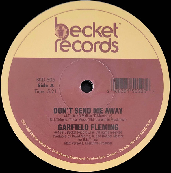 Garfield Fleming – Don't Send Me Away (2019, Vinyl) - Discogs