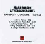 Mark Ronson & The Business Intl – Somebody To Love Me (2010, Vinyl