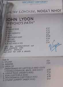 John Lydon - Psycho's Path album cover