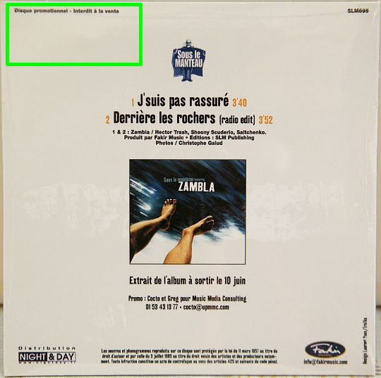 télécharger l'album Sous Le Manteau Featuring Zambla - Jsuis Pas Rassuré