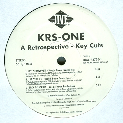 télécharger l'album KRSOne - A Retrospective Key Cuts