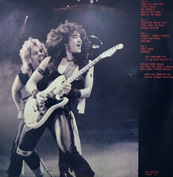 Album herunterladen Ozzy Osbourne - Bark At The Moon World Tour 1984