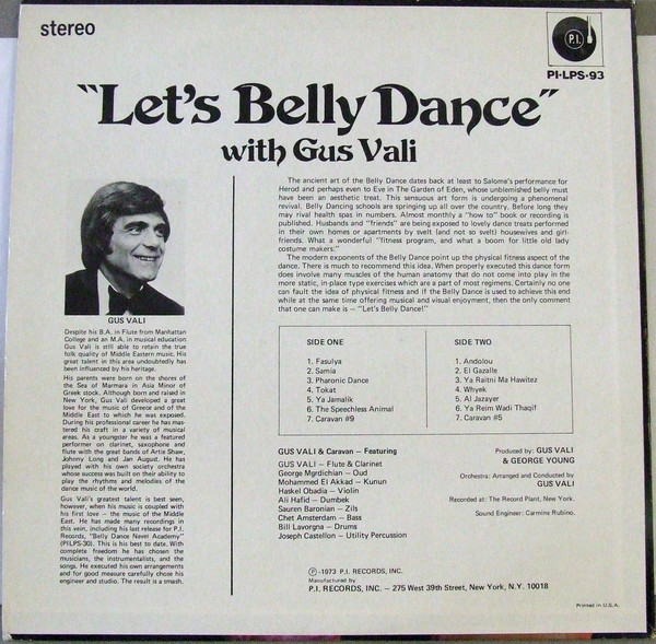 descargar álbum Gus Vali - Lets Belly Dance
