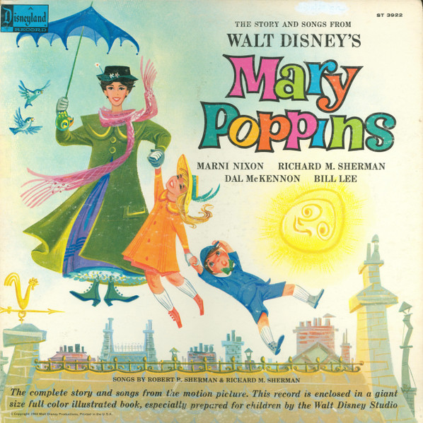 The Story And Songs From Walt Disney's Mary Poppins (1964, Vinyl 