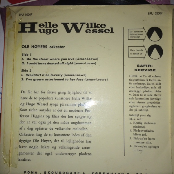 baixar álbum Helle Wilke, Hugo Wessel, Ole Høyers Orkester - Swings My Fair Lady