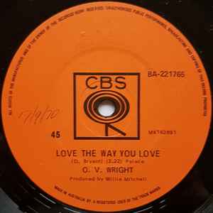 O.V. Wright – Love The Way You Love (1970, Vinyl) - Discogs