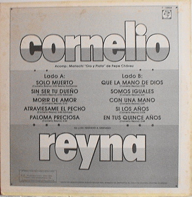 ladda ner album Cornelio Reyna With Mariachi Oro Y Plata De Pepe Chávez - Que La Mano De Dios The Hand Of God