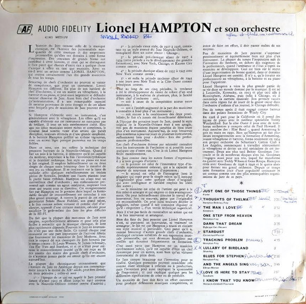 descargar álbum Lionel Hampton Et Son Orchestre - Lionel Plays Drums Vibes Piano