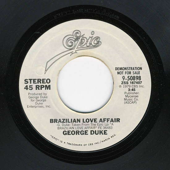 George Duke – Brazilian Love Affair (1980, Vinyl) - Discogs