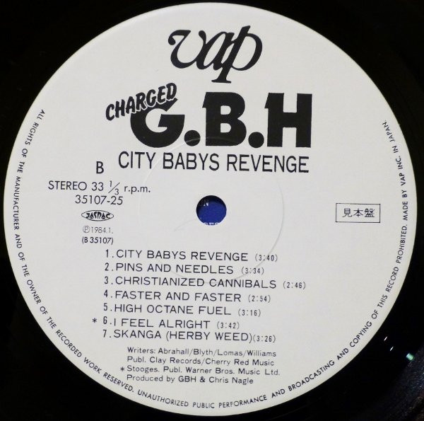 Album herunterladen Charged GBH - City Babys Revenge