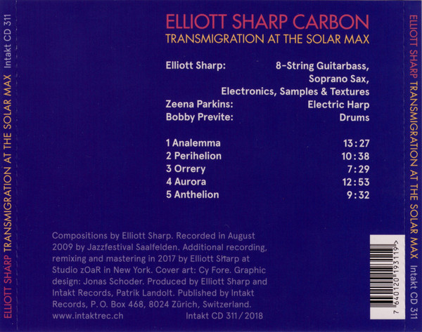 lataa albumi Elliott Sharp Carbon - Transmigration At The Solar Max