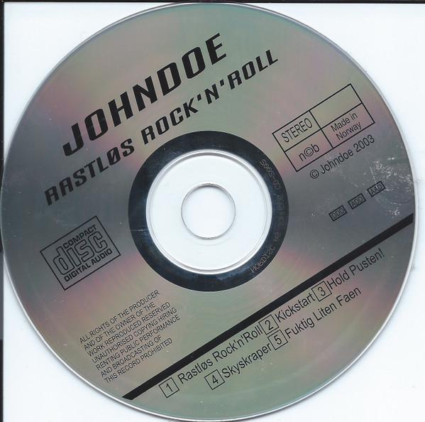 Album herunterladen Johndoe - Rastløs Rock N Roll