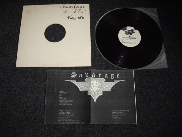 Savatage – Sirens (1983, W/out Rights On Labels, Vinyl) - Discogs