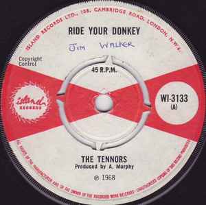 The Tennors - Ride Your Donkey / I've Got To Get You Off My Mind album cover
