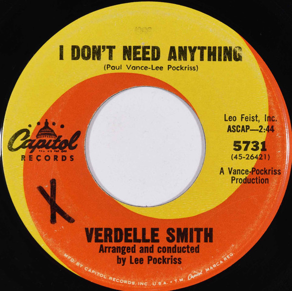 ladda ner album Verdelle Smith - I Dont Need Anything If You Cant Say Anything Nice