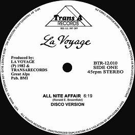 La Voyage – All Nite Affair (1982, Vinyl) - Discogs