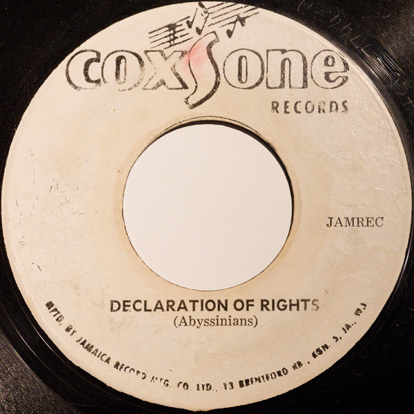 Abyssinians / Sound Dimension - Declaration Of Rights