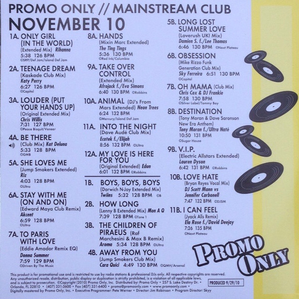 télécharger l'album Various - Promo Only Mainstream Club November 10