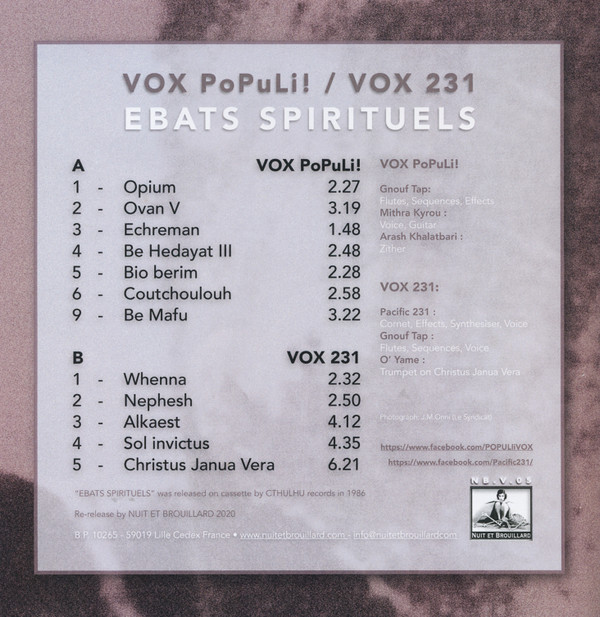 Vox Populi! / Vox 231 - Ebats Spirituels | Nuit Et Brouillard (NB.V.05) - 2