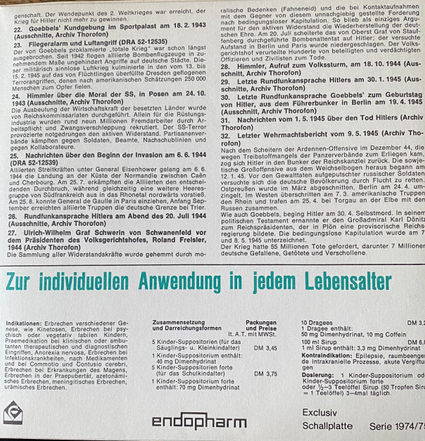 last ned album Various - Sprechstunden Deutscher Geschichte VI 1938 1945
