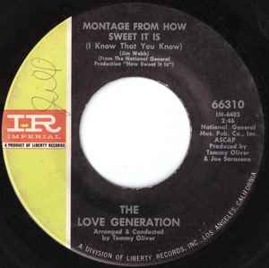 The Love Generation (2) - Montage From How Sweet It Is (I Knew That You Knew) album cover