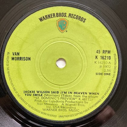 Album herunterladen Van Morrison - Jackie Wilson Said Im In Heaven When You Smile