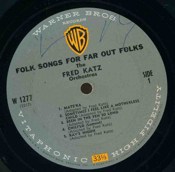 descargar álbum The Fred Katz Orchestras - Folk Songs For Far Out Folk