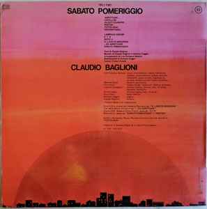 Claudio Baglioni ‎– Sabato Pomeriggio CD GA110202