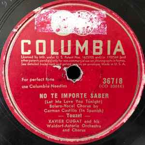 Xavier Cugat And His Waldorf-Astoria Orchestra - No Te Importe Saber / Amor album cover
