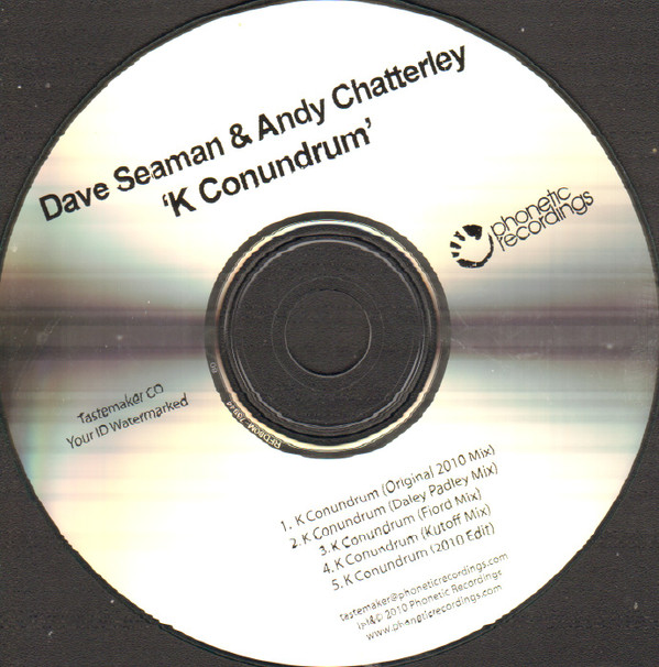 baixar álbum Dave Seaman & Andy Chatterley - K Conundrum