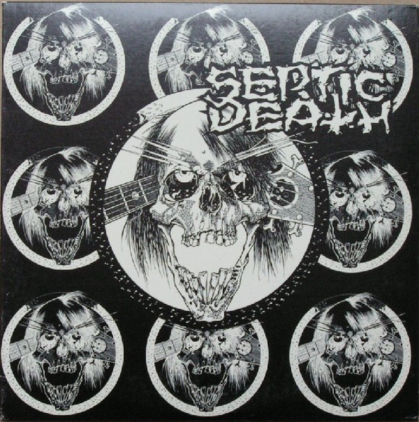 Septic Death – Time Is The Boss- Aaarrggh It's Live! (1985, Red 