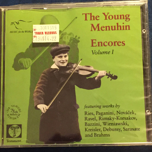Sir Yehudi Menuhin – The Young Menuhin Plays Encores Volume 1 (1991