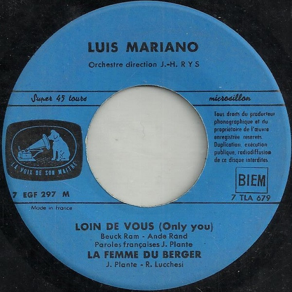 last ned album Luis Mariano - Only You