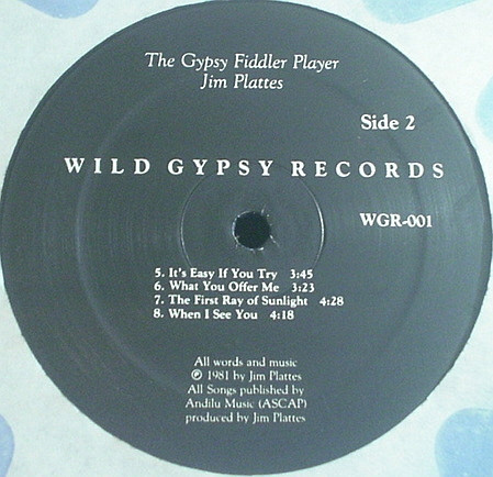 baixar álbum Jim Plattes - The Gypsy Fiddle Player Amorica