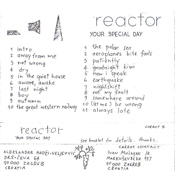 Album herunterladen Reactor - Your Special Day