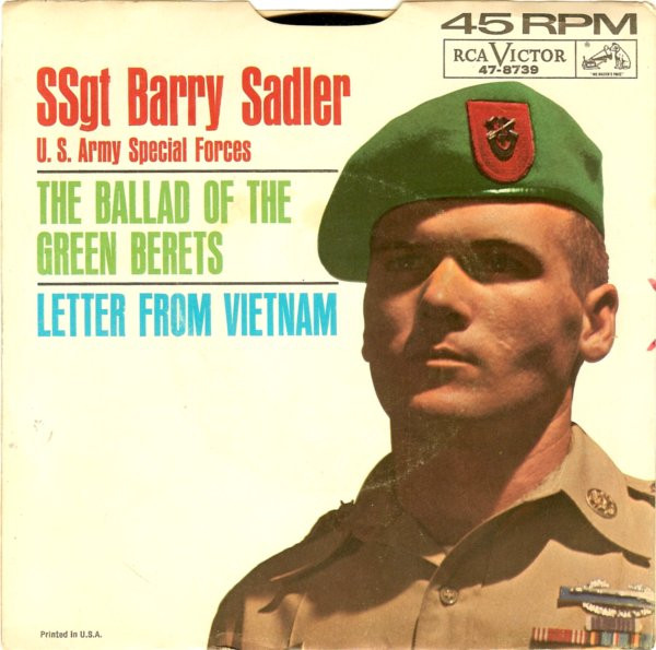 SSgt Barry Sadler – The Ballad Of The Green Berets / Letter From Vietnam (1966, Rockaway Pressing, Vinyl) - Discogs