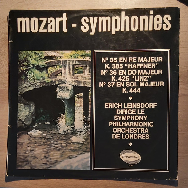 Mozart / Erich Leinsdorf Conducts The Philharmonic Symphony