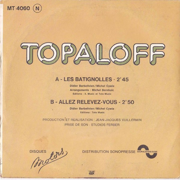 baixar álbum Topaloff - Les Batignolles