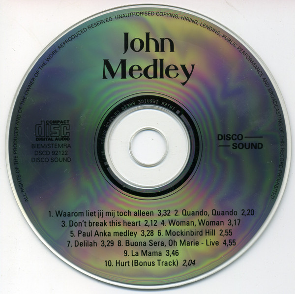 télécharger l'album John Medley - Waarom Liet Jij Mij Alleen
