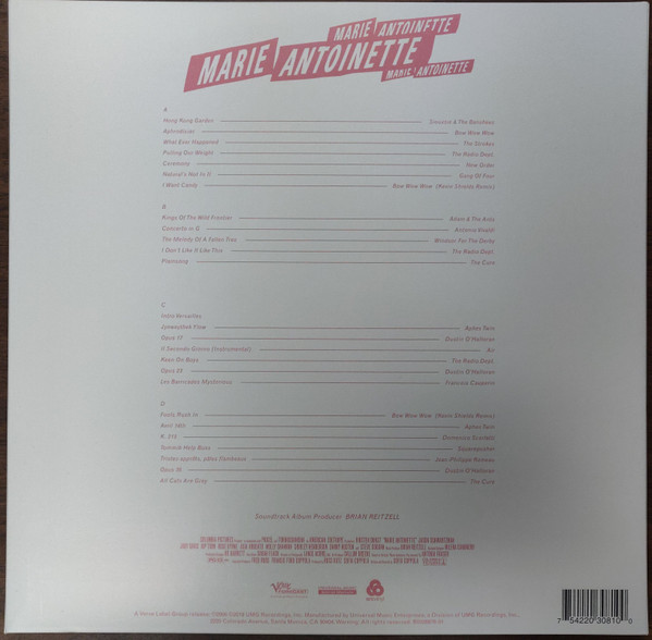 Marie Antoinette (Original Motion Picture Soundtrack) (2020, Pink