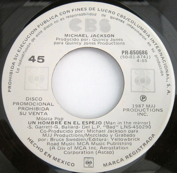 MICHAEL JACKSON – THE MAN IN THE MIRROR VINILO 10 PULGADAS