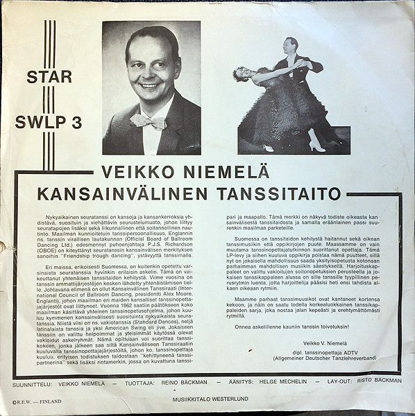 Album herunterladen Veikko Niemelä - Kansainvälinen Tanssitaito