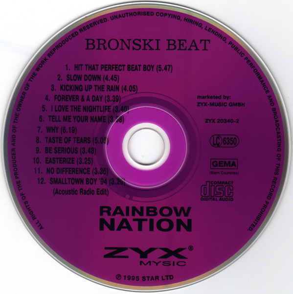 télécharger l'album Download Bronski Beat - Rainbow Nation album